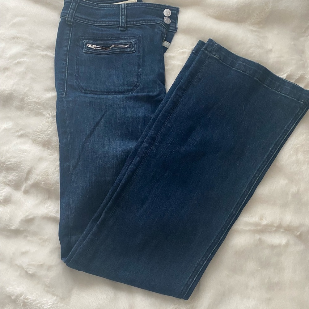 Anthropologie Blue Straight Leg Jeans Classic Denim